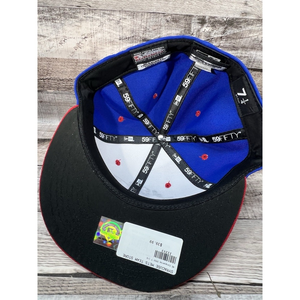MiLB Syracuse Mets New Era Fitted Hat 7 1/4 - Picture 6 of 9
